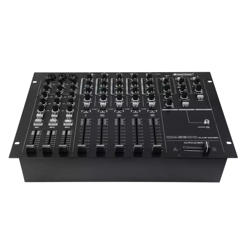 Mikseris Omnitronic CM-5300 5 kanālu 20 - 20000 Hz Melns