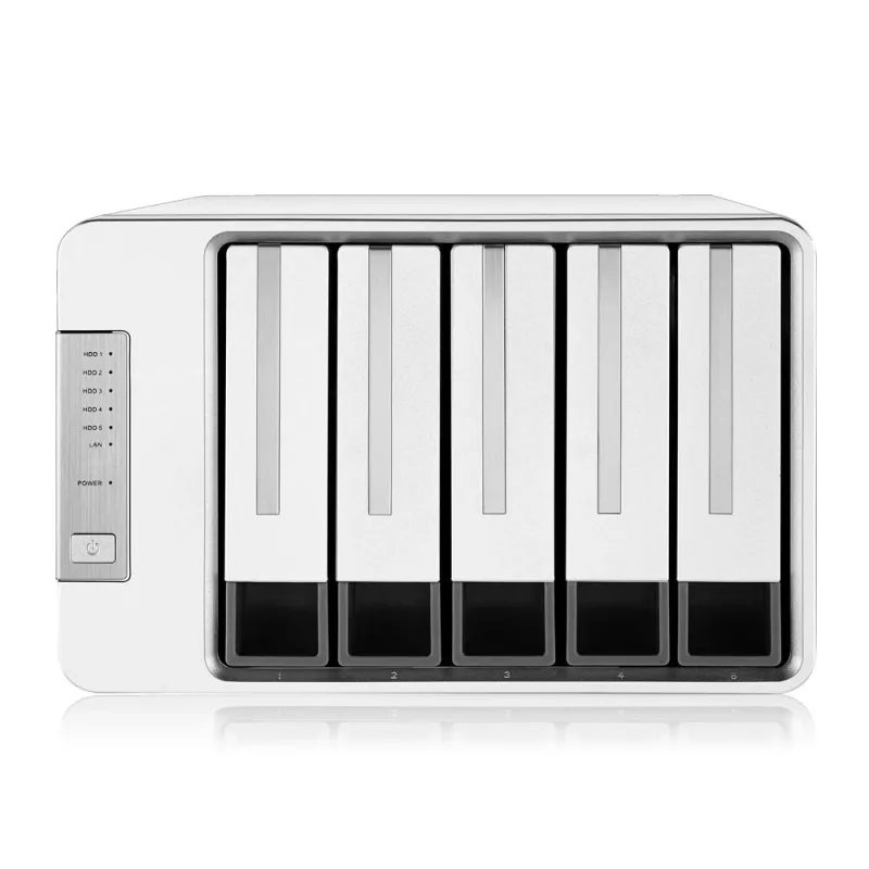 TerraMaster F5-422 NAS/krātuves serveris, galddatora tipa, Intel® Celeron® J3455, 4 GB DDR3, 0 TB, pelēks