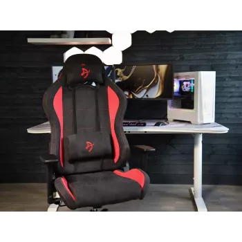 Spēļu krēsls Arozzi Torretta SuperSoft sarkans ar ergonomisku dizainu