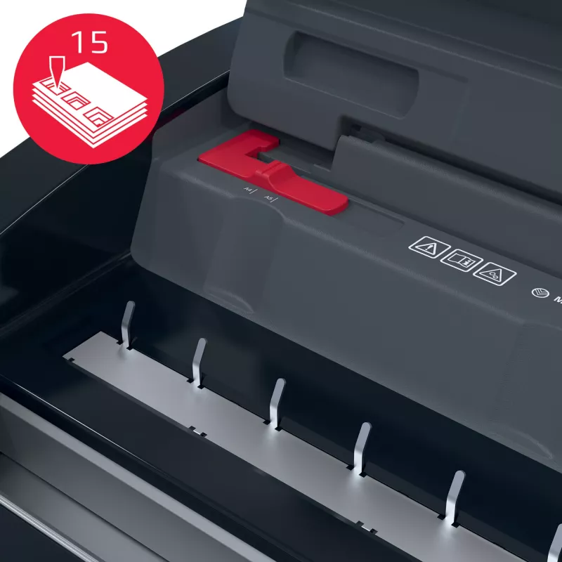 GBC WireBind® WB15E elektriskā iesiešanas iekārta, stiepļu iesiešanas iekārta, elektriska, 125 lapas, melna, sarkana