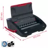 GBC WireBind® WB15E elektriskā iesiešanas iekārta, stiepļu iesiešanas iekārta, elektriska, 125 lapas, melna, sarkana