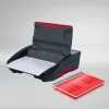 GBC WireBind® WB15E elektriskā iesiešanas iekārta, stiepļu iesiešanas iekārta, elektriska, 125 lapas, melna, sarkana