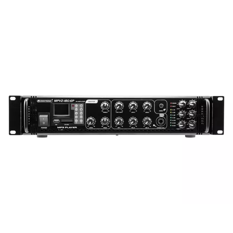 Audio pastiprinātājs Omnitronic 80709782 180 W A/B klase Melns