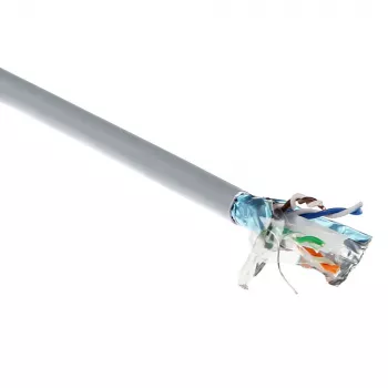 ACT CAT6A F/UTP cieta vītā pāra kabelis, PVC, AWG 23, CPR: B2ca, 500 m