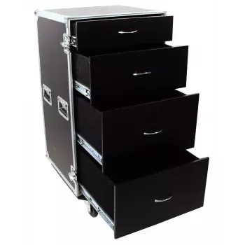 Flight case Roadinger 30126432 Saplāksnis Melns Sudraba 64.5 kg