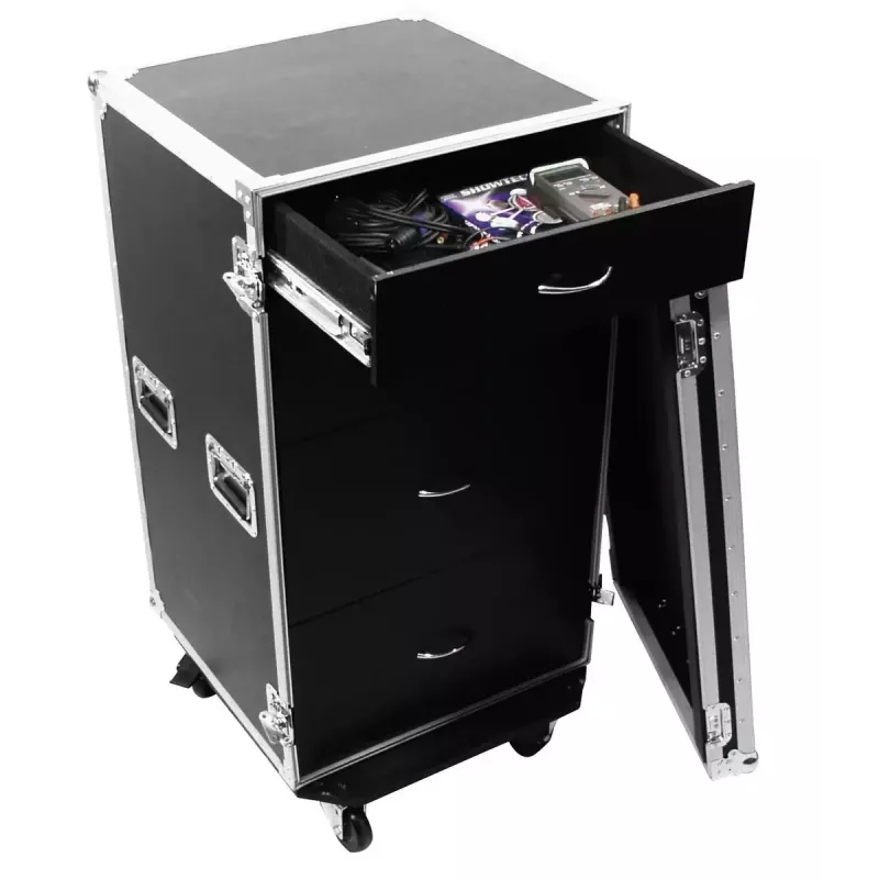 Flight case Roadinger 30126432 Saplāksnis Melns Sudraba 64.5 kg