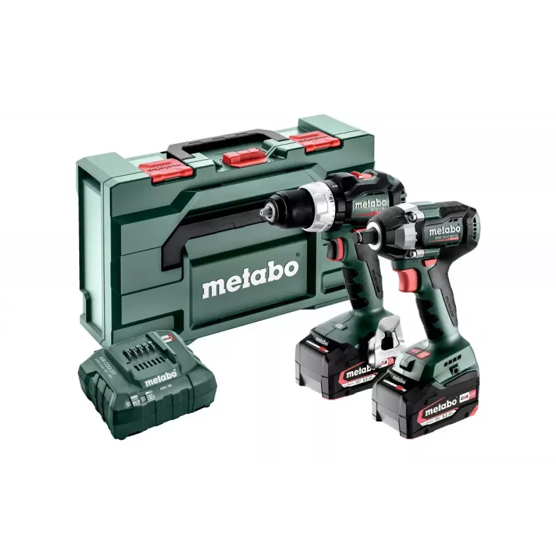 Skrūvju pistole Metabo SET 2.9.3 18V 2100 RPM Melns, Zaļš, Sarkans