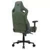 Universāls spēļu krēsls Cougar DEFENSOR S ARMY zaļa F — polsterēts sēdeklis, maks. slodze 150 kg, P 760 × D 690 mm, A 129,5–137 cm
