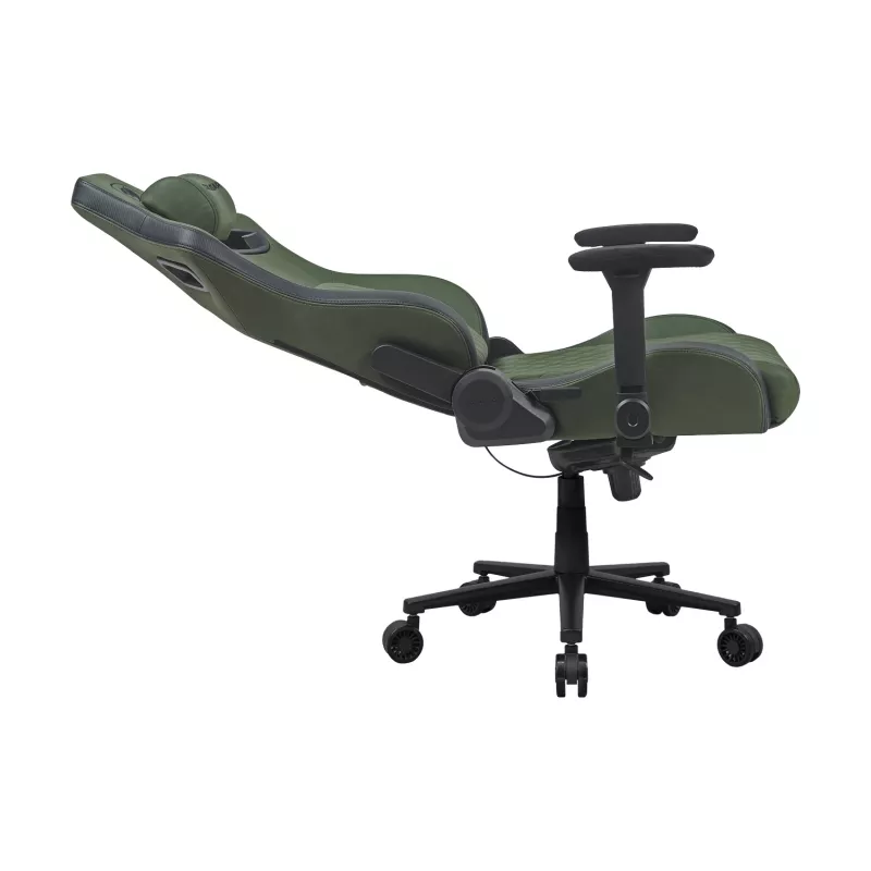 Universāls spēļu krēsls Cougar DEFENSOR S ARMY zaļa F — polsterēts sēdeklis, maks. slodze 150 kg, P 760 × D 690 mm, A 129,5–137 cm