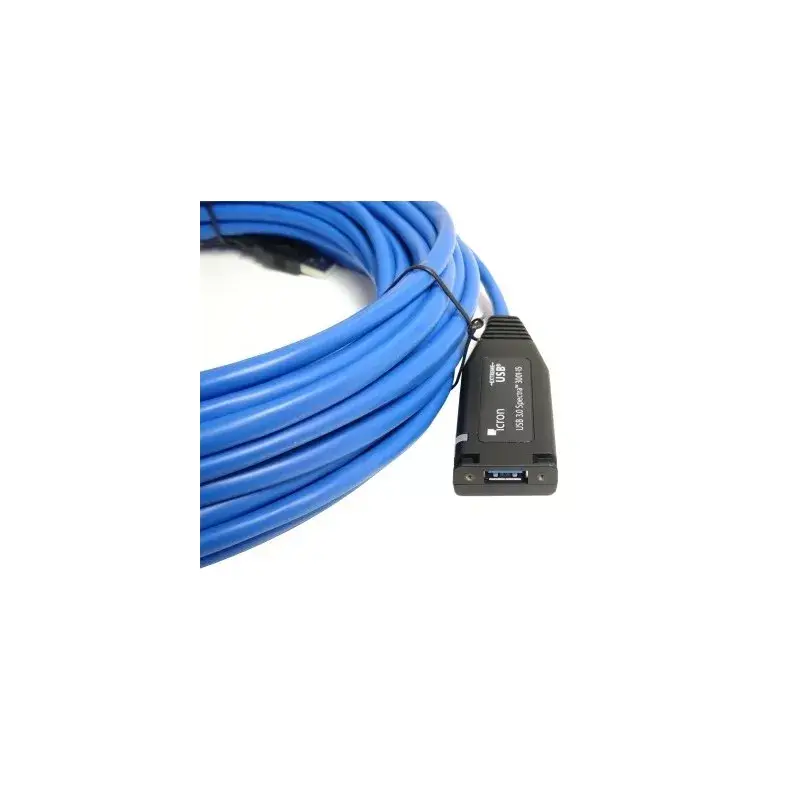 USB kabelis Icron 00-00351 USB 3.2 Gen 1 15m USB A melns zils