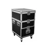 Transporta koferis Roadinger 30126430 saplāksnis 38 kg melns sudrabots