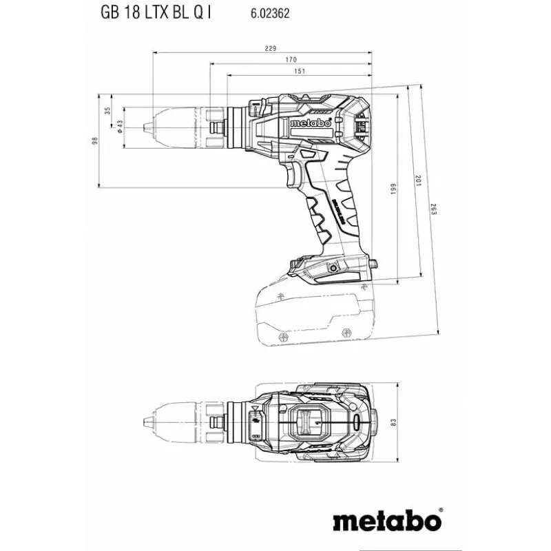 Elektriskais skrūvgriezis Metabo 602362840