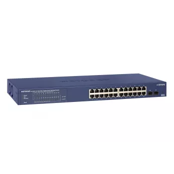 NETGEAR GS724TP Pārvaldīts L2/L3/L4 Gigabit Ethernet (10/100/1000) Power over Ethernet (PoE) 1U Melns, Pelēks
