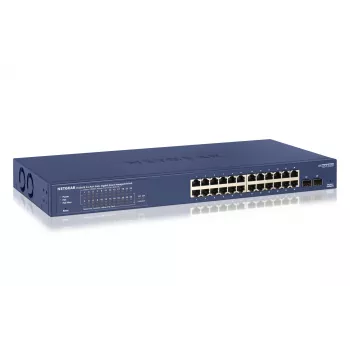 NETGEAR GS724TP Pārvaldīts L2/L3/L4 Gigabit Ethernet (10/100/1000) Power over Ethernet (PoE) 1U Melns, Pelēks