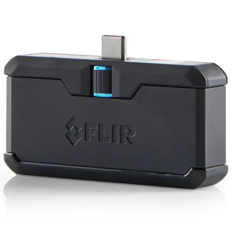 Termokamera FLIR FP3IC 160×120 px, 8,7 Hz, NETD 150 mK, -20–400 °C, USB-C, metāla korpuss