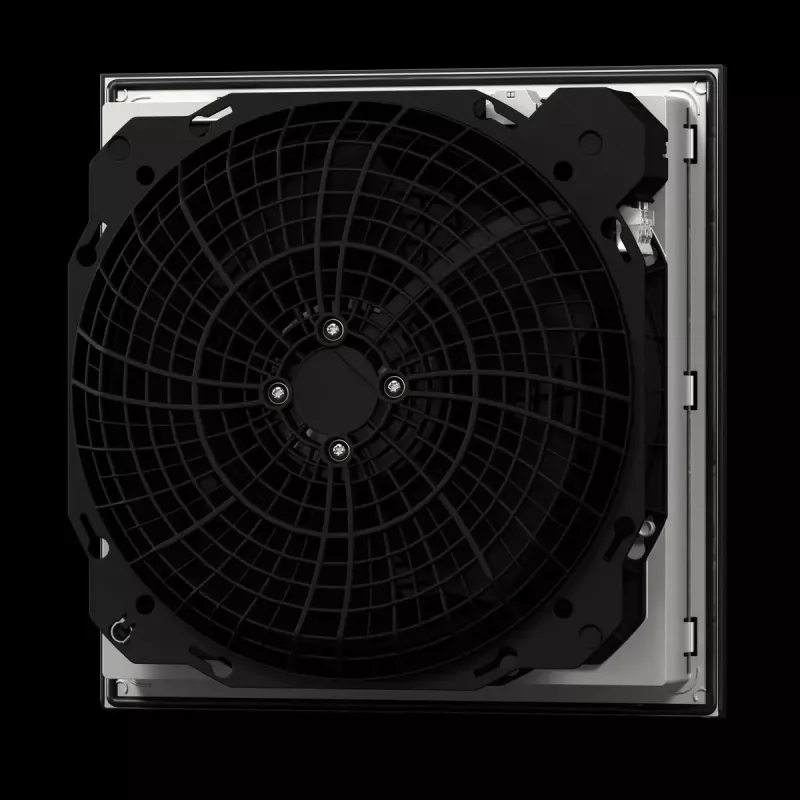 Rack-mounted fan unit Rittal 3244.900 — 1 ventilators, 867 m³/h, plastmasas korpuss, pelēks
