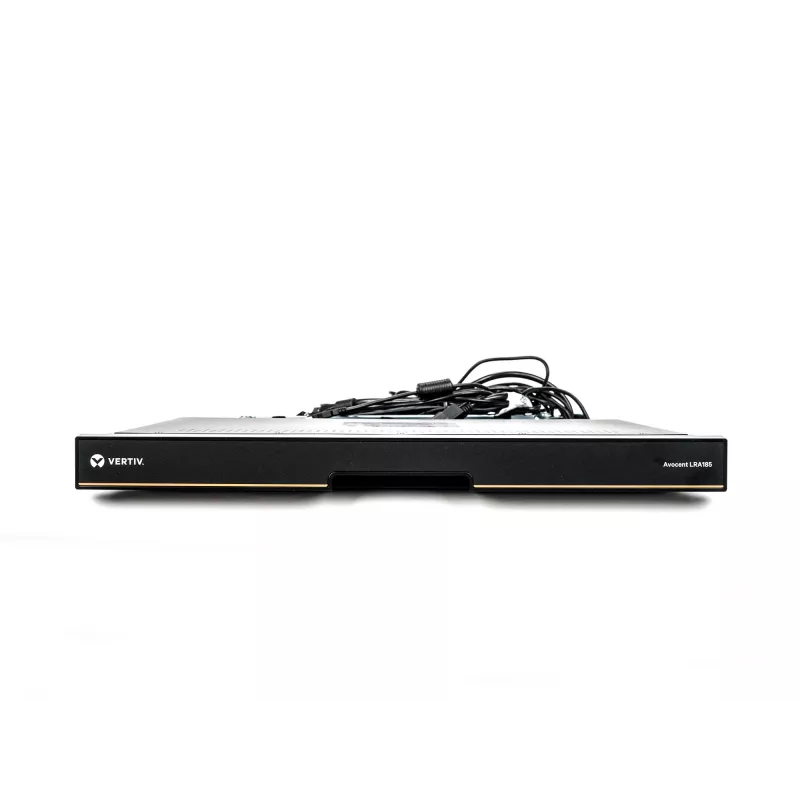 Vertiv Avocent LRA185KMM-205 plauktu konsole 48,3 cm (19 collas) 1366 x 768 pikseļi Plastmasa, Tērauds Melna 1U