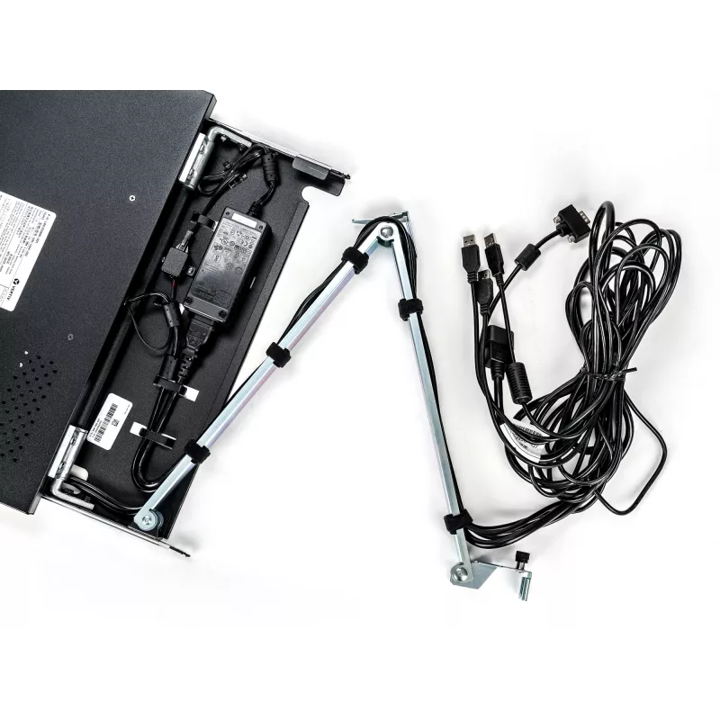 Vertiv Avocent LRA185KMM-205 plauktu konsole 48,3 cm (19 collas) 1366 x 768 pikseļi Plastmasa, Tērauds Melna 1U