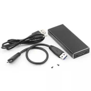 CoreParts MSUB2340 glabāšanas diskdziņa korpuss SSD korpuss Melns