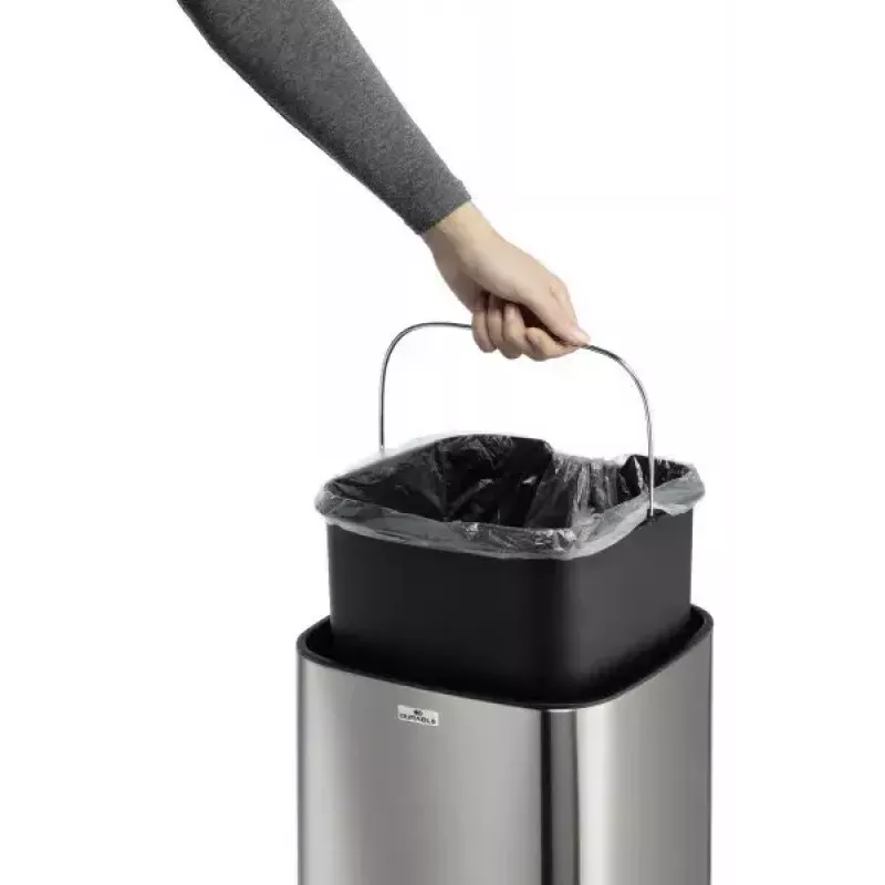 Durable TOUCH 21L taisnstūra nerūsējošā tērauda melns sudrabs