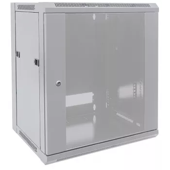 Intellinet 19 collu tīkla skapis – sienas stiprinājums (standarta), 9U, 600 mm dziļš, pelēks, plakanā iepakojumā, maks. 60 kg, piemērots arī lietošanai uz galda vai grīdas, izmantojamais dziļums 410 mm, metāla un stikla durvis, aizmugures panelis, noņemami sāni, sienas montāžas daļas (piem., skrūves/ dībeļi) nav iekļautas