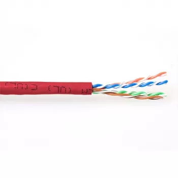 komutācijas kabelis ACT CAT6A U/UTP PVC 305m sarkans
