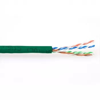 komutācijas kabelis ACT CAT6A U/UTP PVC 305m zaļš
