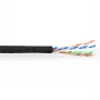 komutācijas kabelis ACT CAT6A U/UTP PVC 305m melns