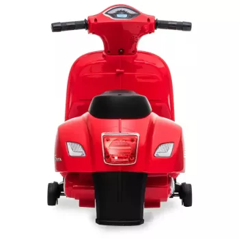 Elektriskais braucamrīks Jamara Vespa Mini skrejritenis — darbināms ar baterijām, 4 riteņi, vecumam no 1,6 gadiem, gaismas, krāsas: melna/sarkana