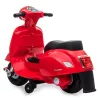 Elektriskais braucamrīks Jamara Vespa Mini skrejritenis — darbināms ar baterijām, 4 riteņi, vecumam no 1,6 gadiem, gaismas, krāsas: melna/sarkana