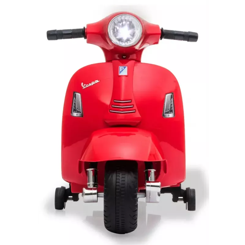 Elektriskais braucamrīks Jamara Vespa Mini skrejritenis — darbināms ar baterijām, 4 riteņi, vecumam no 1,6 gadiem, gaismas, krāsas: melna/sarkana