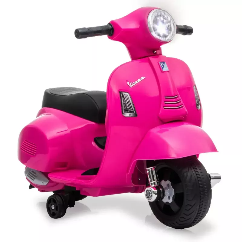 Elektriskais braucamais Jamara Vespa Mini skrejritenis, darbināms ar baterijām, 4 riteņi, vecumam no 1,6 gadiem, gaismas, melns vai rozā