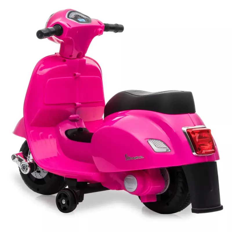 Elektriskais braucamais Jamara Vespa Mini skrejritenis, darbināms ar baterijām, 4 riteņi, vecumam no 1,6 gadiem, gaismas, melns vai rozā