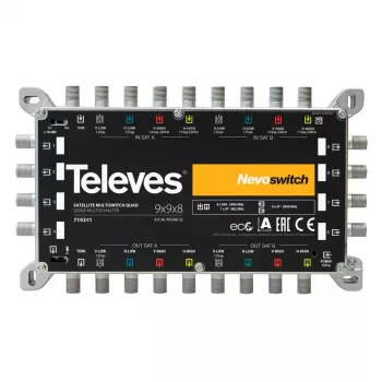 Satelīta multisvičs Televes 714201 9 ieejas 17 izejas