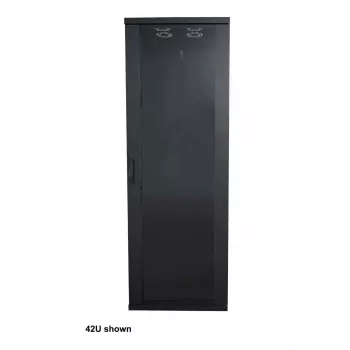 Intellinet 19 collu tīkla skapis – brīvi stāvošs (pamata), 22U, 600x800 mm (platums x dziļums), melns, plakanā iepakojumā, maks. 600 kg, vienpunkta durvju slēdzene, viena slēdzene katram sānu panelim, izmantojamais dziļums 123 līdz 573 mm, statīvs, IP20 novērtējums, tērauds