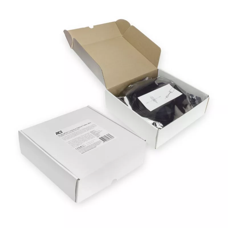 ACT DisplayPort 1.4 Active Optical kabelis 8K 30 metri ar noņemamu savienotāju