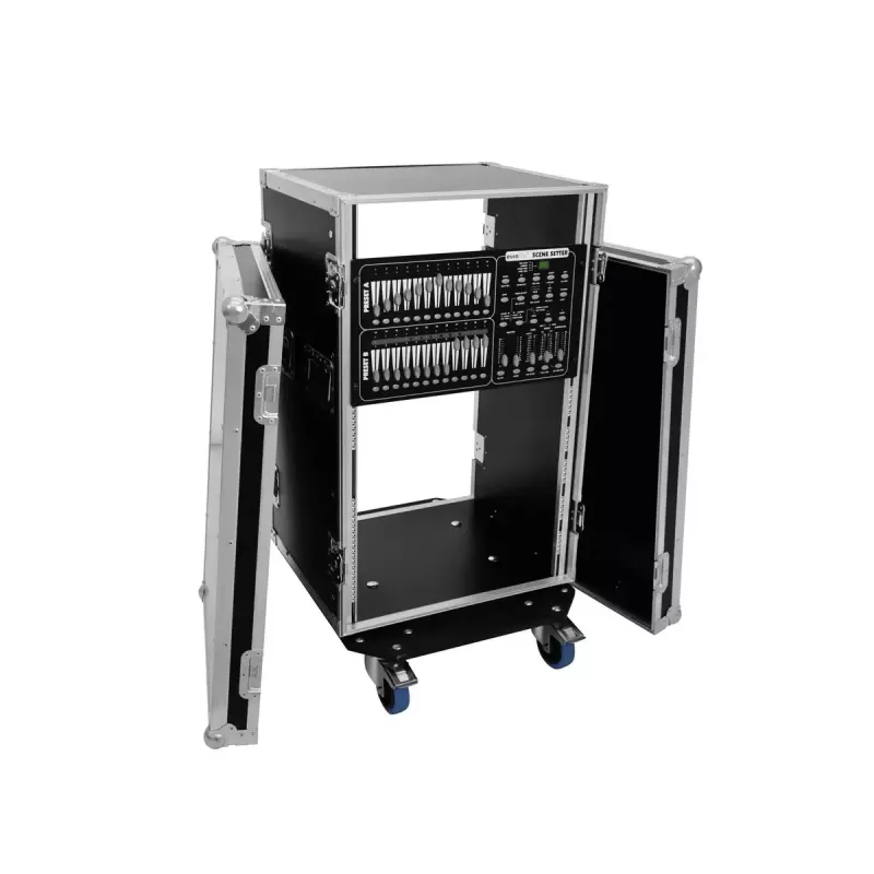 Hard case Roadinger 30109132 Aluminium Melns Silver 555x630x985mm