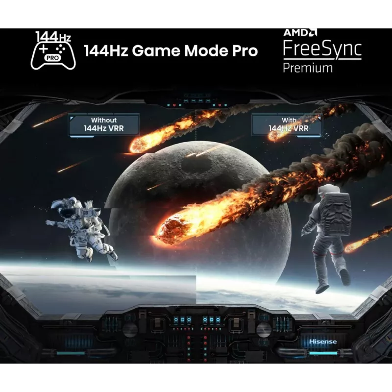 Hisense 100E77NQ PRO 2.54 m (100 collu) 4K Ultra HD viedtelevizors Wi-Fi melns 500 cd/m²