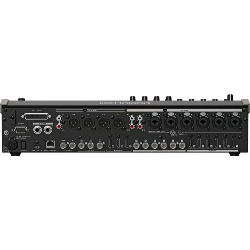 Audio mikseris Roland VR-120HD 42 kanāli 24 biti 48 kHz Melns