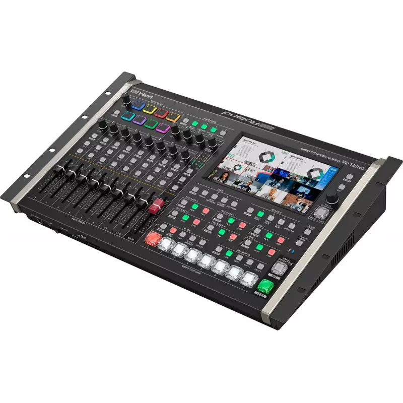 Audio mikseris Roland VR-120HD 42 kanāli 24 biti 48 kHz Melns