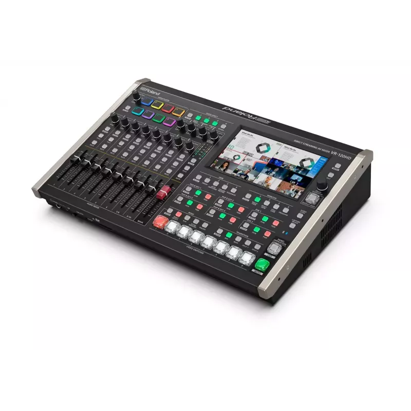 Audio mikseris Roland VR-120HD 42 kanāli 24 biti 48 kHz Melns