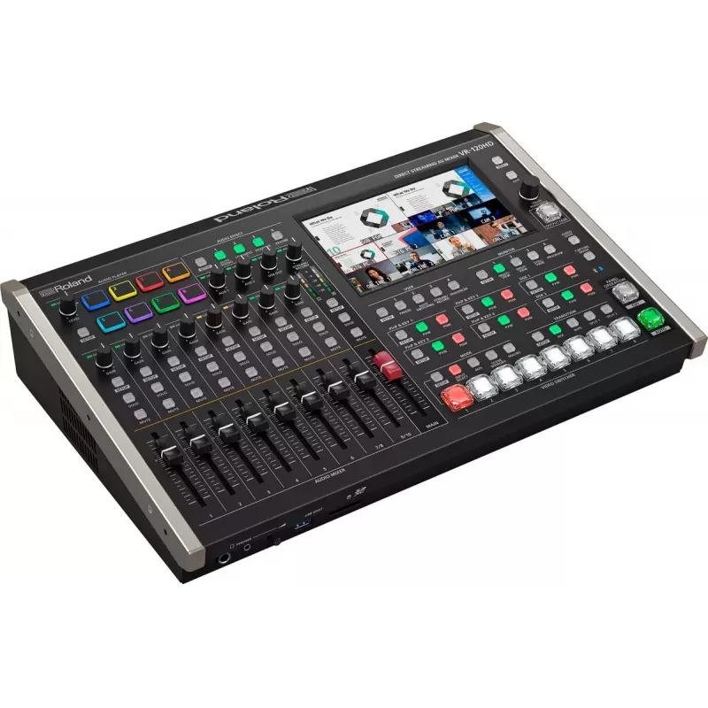 Audio mikseris Roland VR-120HD 42 kanāli 24 biti 48 kHz Melns