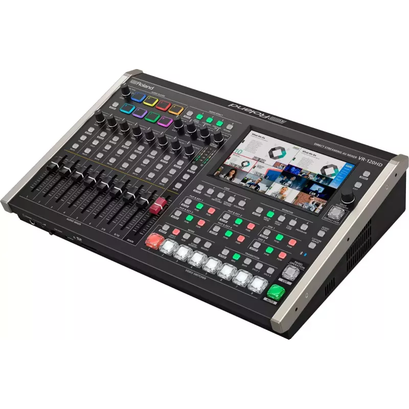 Audio mikseris Roland VR-120HD 42 kanāli 24 biti 48 kHz Melns