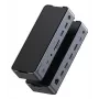eSTUFF GLB232006 klēpjdatora dokstacija/portu replikators, vadu, USB 3.2 Gen 1 (3.1 Gen 1) Type-C, alumīnijs, melns