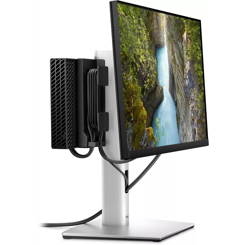 Monitora stiprinājums DELL MFS22 27 collas augstuma regulējams sudrabaini melns