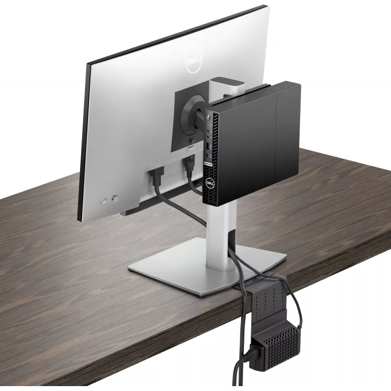 Monitora stiprinājums DELL MFS22 27 collas augstuma regulējams sudrabaini melns