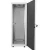 Intellinet 19 collu tīkla skapis - Brīvi stāvošs, 32U, 800x800mm (platums x dziļums), Pelēks, Plakani iepakots, Maks. 1500kg, Daudzpunktu durvju slēdzene, Viena slēdzene katram sānu panelim, Izmantojamais dziļums no 123 līdz 573mm, IP20 novērtējums, Plaukts, Tērauds