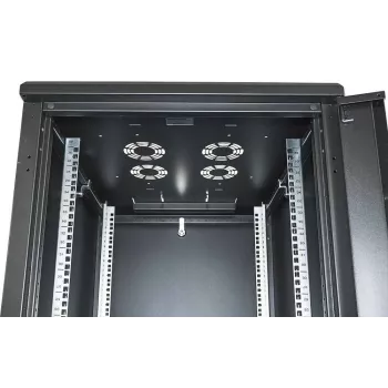 Intellinet 19 collu tīkla skapis – brīvi stāvošs, 42U, 600x800 mm (platums x dziļums), melns, plakanā iepakojumā, maks. 1500 kg, daudzpunktu durvju slēdzene, viena slēdzene katram sānu panelim, izmantojamais dziļums 123 līdz 573 mm, IP20 aizsardzības klase, plaukts, tērauds