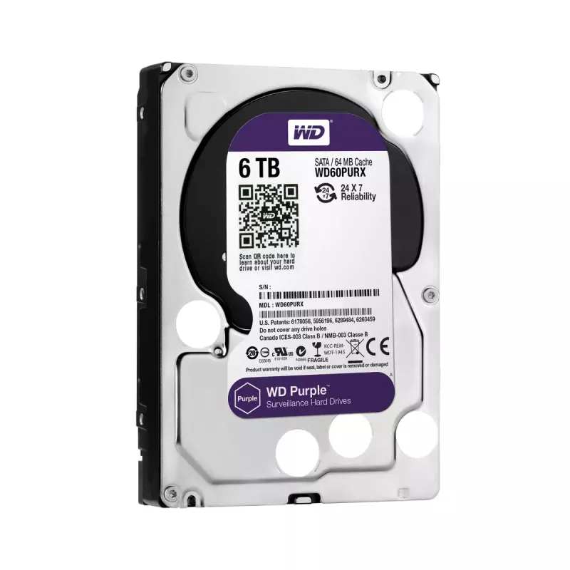 HDD Western Digital 6TB 3.5in SATA WD60PURX