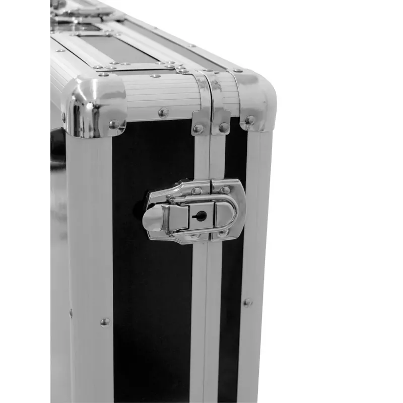 Flight case Roadinger 30125346 DJ kontrolieris Saplāksnis Melns Sudraba